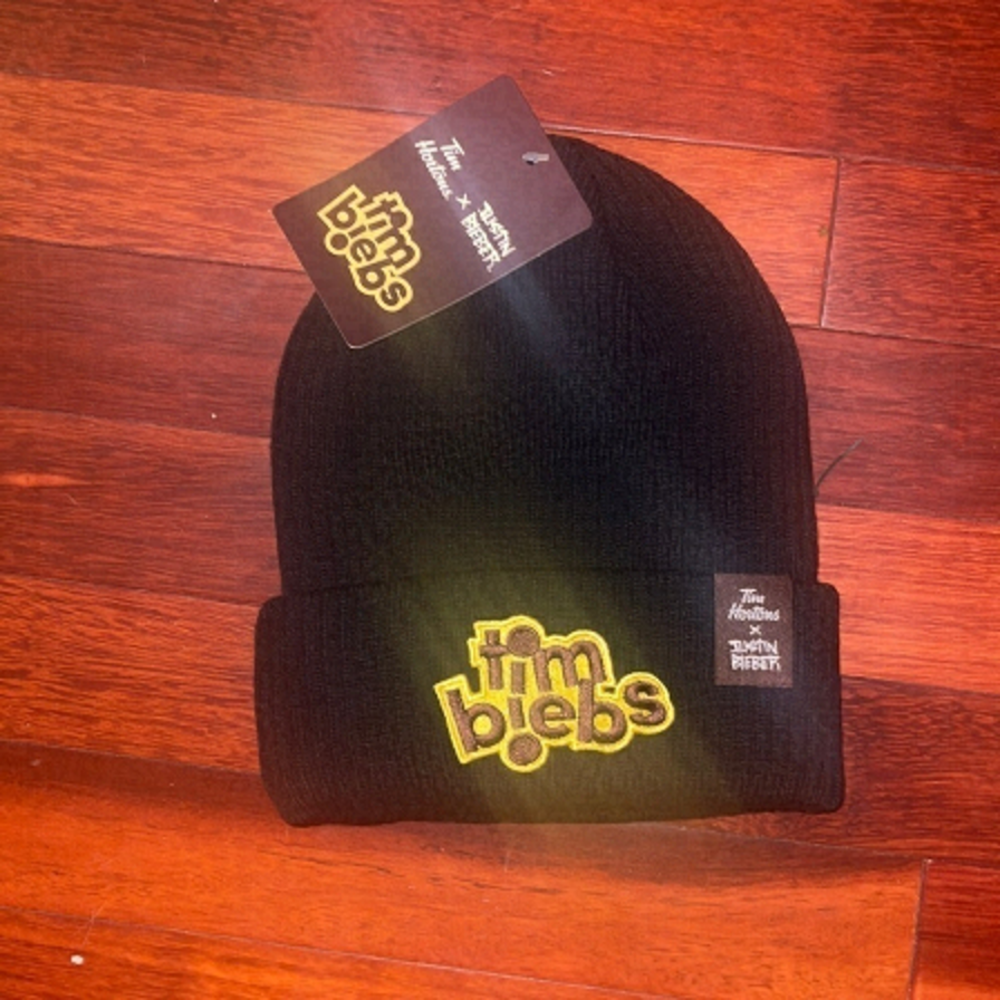 𝅺nwt LIMITED EDITION Justin Bieber x Tim Hortons Hat Beanie Toque